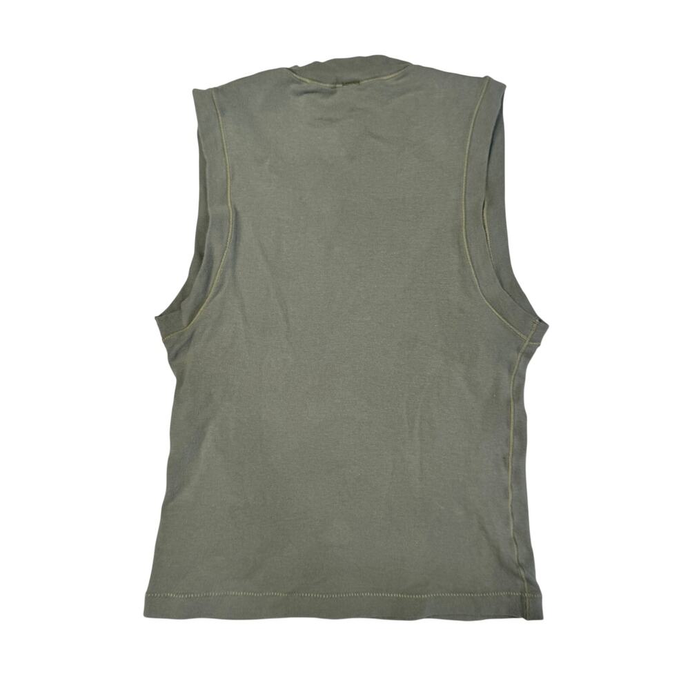 SKIMS Olive Cotton Rib Tank Top XS Quiet Luxury Clean Girl Capsule Wardrobe - Picture 2 of 15